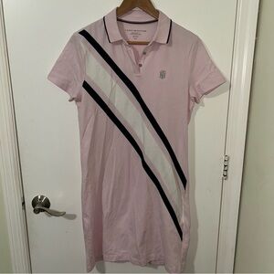 Tommy Hilfiger | Light Pink Banner Stripe Polo Dress | Size small